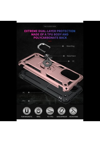 Xiaomi Poco F3 Kılıf Sofya Yüzüklü Silikon Kapak indirimleri