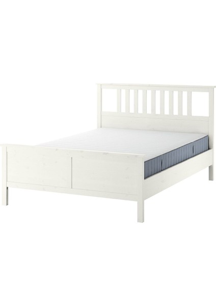 Çift Kişilik Karyola, Beyaz, 160X200 Cm, Sert