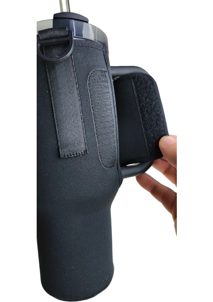 1.18 LT QUENCHER PİPETLİ Termos Uyumlu Askılı Neopren Koruma Termos Kılıfı ve Omuz Askısı MAVİ modelleri