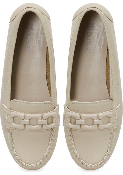 25S-116 5fx Bej Kadın Loafer