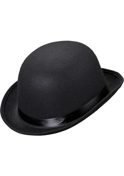 Nessiworld Charlie Chaplin Stil Yetişkin Şapkası – Siyah Melon Parti Şapkası modelleri