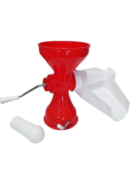 Plastik Süzgeçli - Hazneli Salça Makinesi Metal Kollu Ev Yapımı Firesiz Pratik Kullanım BRKT-312007 (5282)