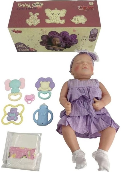 Nessiworld KNG-902-5A Kut 43 cm Aks Gerçekçi Bebek