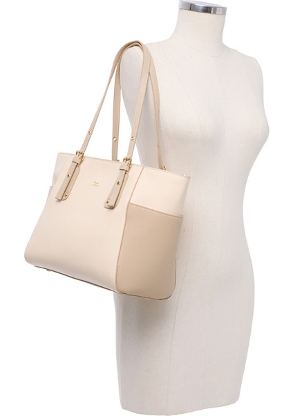 INCI REGINA 5FX Taş Rengi Kadın Omuz Çantası