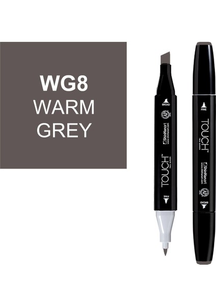 Touch Twin Marker Çizim Kalemi Wg8 Warm Grey