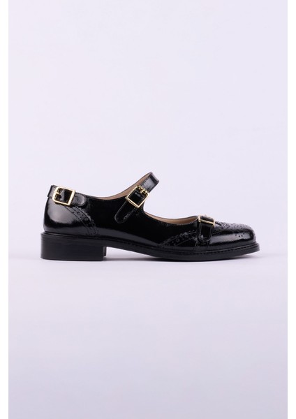 Hakiki Deri Rugan Loafer Kadın Ayakkabısı 25HSY501 fırsatları