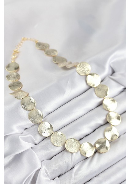 Pirinç Sıralı Para Model Gold Renk Kadın Kolye TG27BKO10488 fiyatları