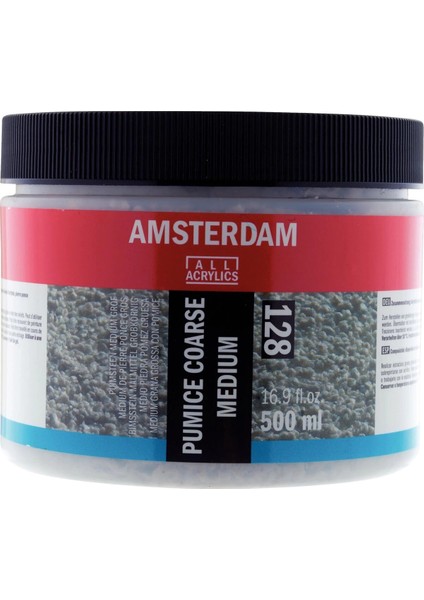 Amsterdam Pumice Coarse Medium Süngertaşı 128 Kalın Grenli Medyum 500 Ml.