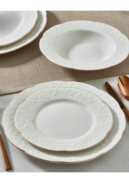 Carmina 24 Parça 6 Kişilik Bone Boya File Yemek Takımı fiyatları