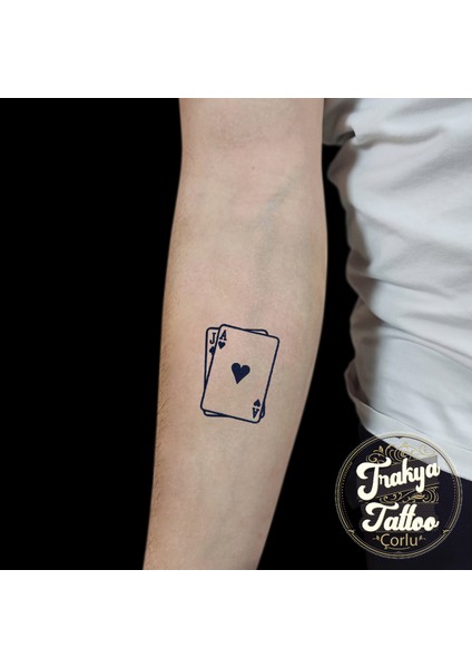 Yarı Kalıcı Dövme Poker Minimal Geçici Dövme MED-021 fiyatları