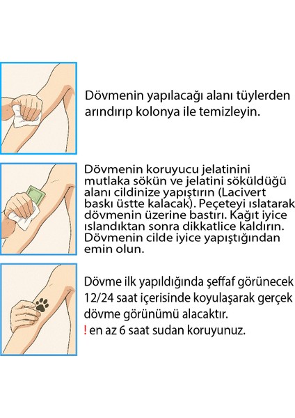 Yarı Kalıcı Dövme Poker Minimal Geçici Dövme MED-021 modelleri
