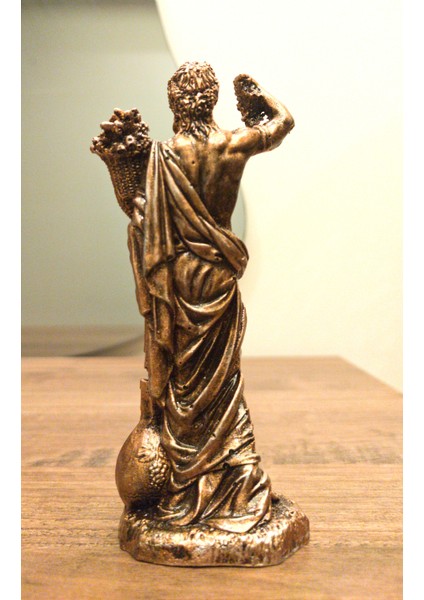 Dionysos Biblo Neşe ve Şarap Tanrısı 15,5 cm Tasarım Mitolojik Heykel Ev Dekor Hediyelik Eşya fiyatları