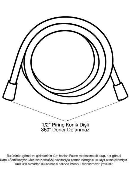 Pvc Gold Duş Hortumu 150 cm Pirinç Somon Altın KDH103-G modelleri