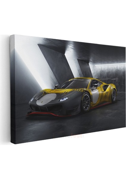 Ferrari 488 Gt Modificato - Yarış Otomobili Kanvas Tablo modelleri