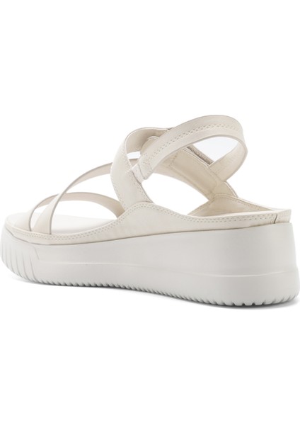 325571.Z 5fx Bej Kadın Dolgu Topuk Sandalet