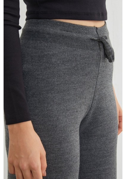 Beli Lastikli Palazzo Triko Pantolon