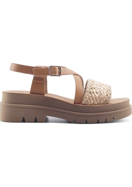325607.Z 5fx Taba Kadın Kalın Taban Sandalet