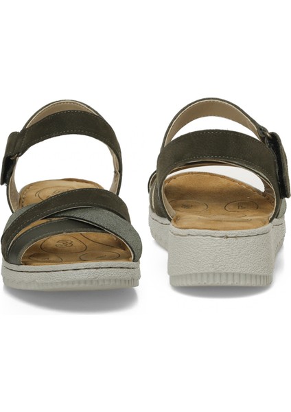105502.Z5FX Haki Kadın Comfort Sandalet