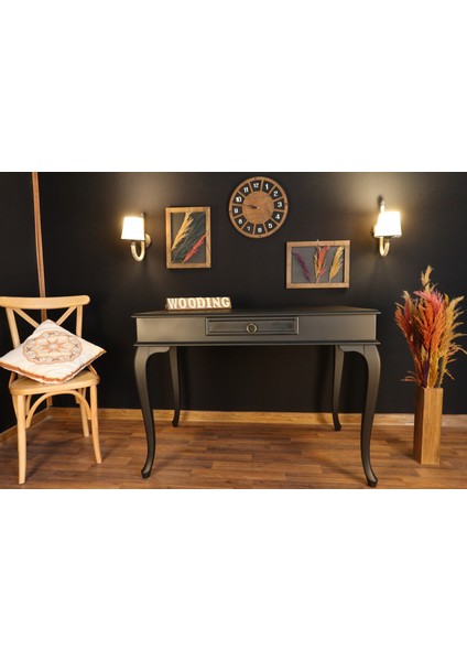 110 cm Çekmeceli Masif Siyah Çalışma Masası indirimleri