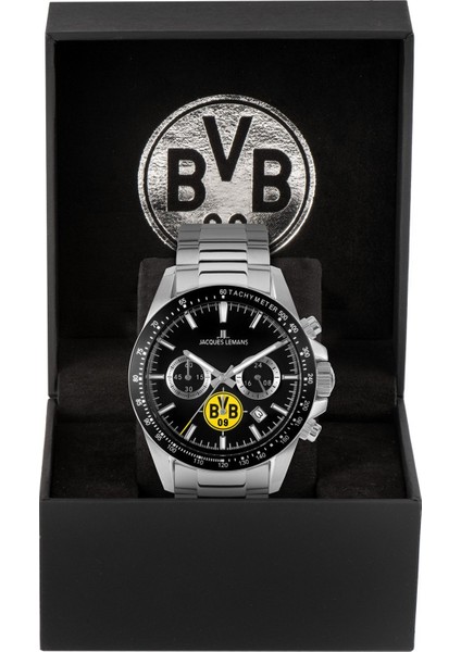 Jl.bvb-06 Quartz Çelik Gri Siyah Kadran 10 Atm 42 mm Erkek Kol Saati fiyatları