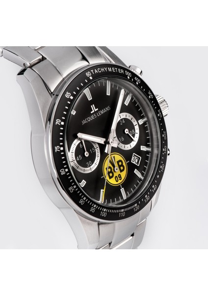 Jl.bvb-06 Quartz Çelik Gri Siyah Kadran 10 Atm 42 mm Erkek Kol Saati fırsatları