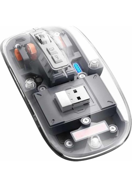 Allzey Kablosuz Mouse Fare Şarjlı Bluetooth Wireless Çift Modlu Sessiz fiyatları