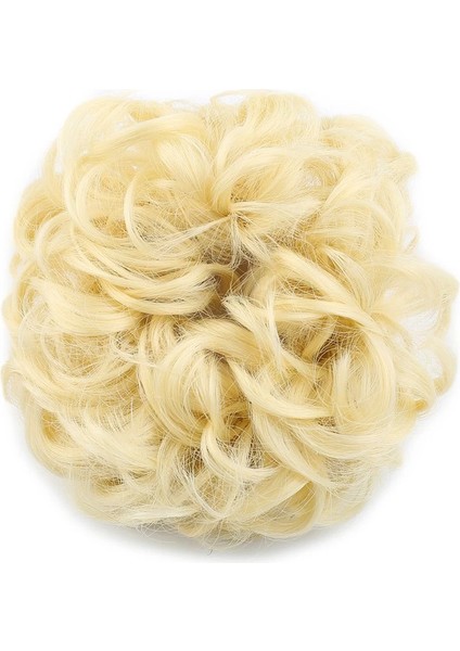 Yoğun Saçlı Lastikli Topuz Toka - Platin fiyatları