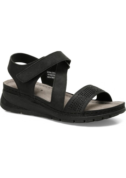 167004.Z5FX Siyah Kadın Düz Sandalet