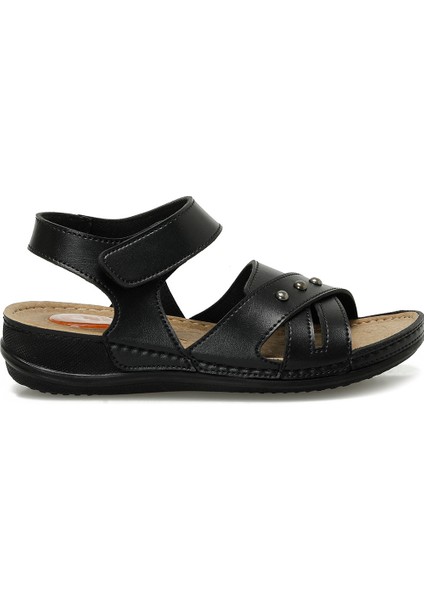 166987.Z5FX Siyah Kadın Düz Sandalet