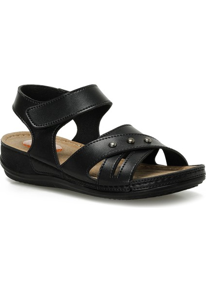 166987.Z5FX Siyah Kadın Düz Sandalet