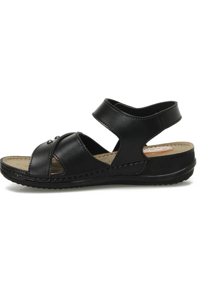 166987.Z5FX Siyah Kadın Düz Sandalet