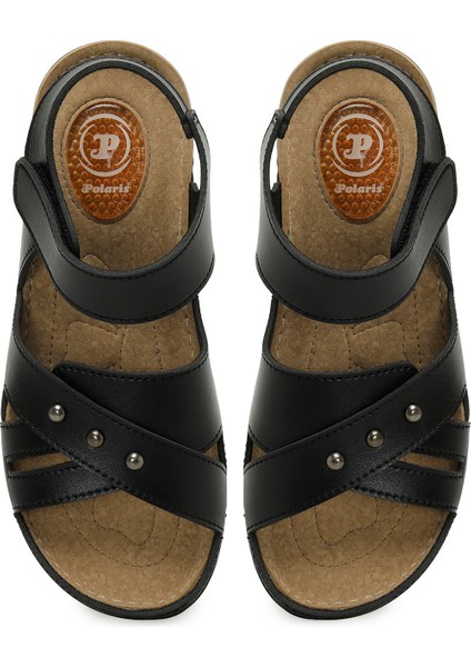 166987.Z5FX Siyah Kadın Düz Sandalet