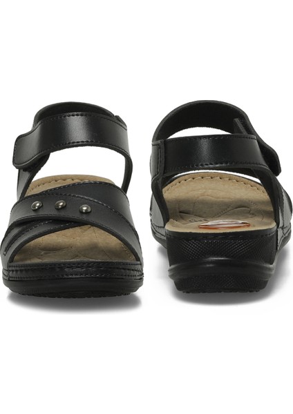 166987.Z5FX Siyah Kadın Düz Sandalet