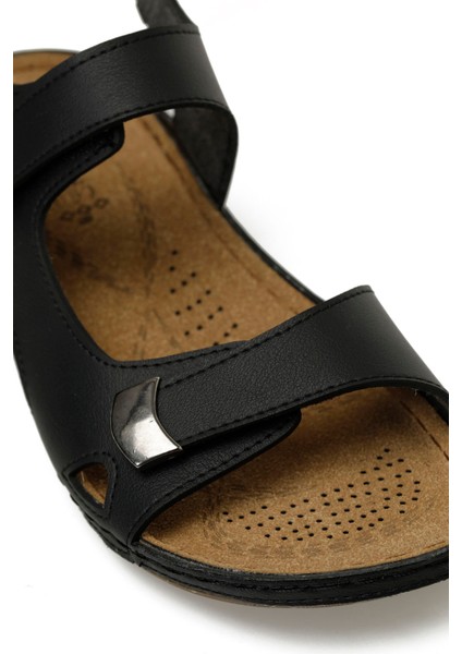 166965.Z5FX Siyah Kadın Düz Sandalet