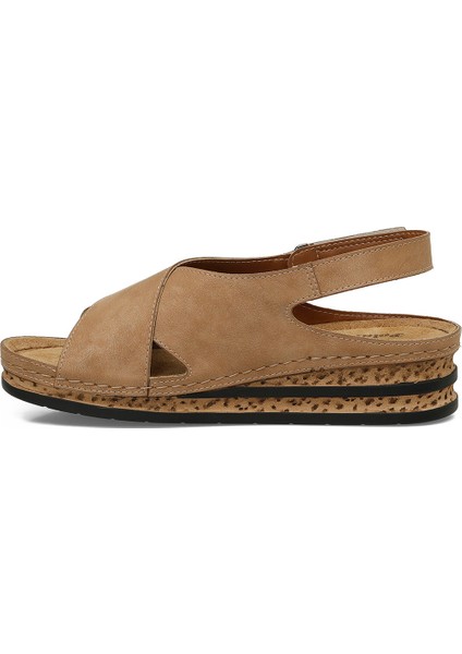 166953.Z5FX Taba Kadın Düz Sandalet