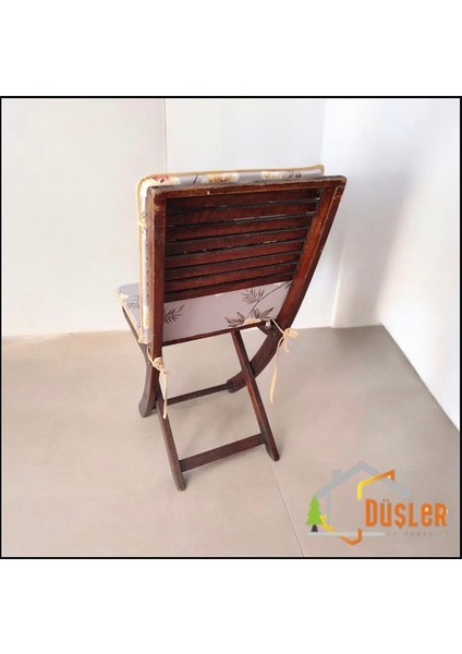 40X80 Çiçek Desenli Saten Fermuarlı Bağcıklı Biyeli Sırtlı Sandalye Minderi 3 cm fırsatları