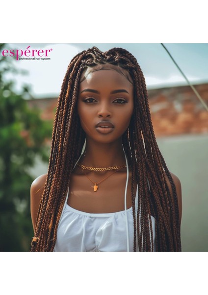 Sentetik Örgülük Saç Esperer 100 Gr. - Koyu Kumral