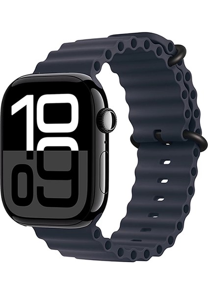 Apple Watch 10-11 46MM Metal Toka Silikon Kordon Premium Oceanvkayış