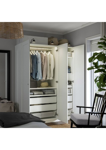 Pax Gardırop, Beyaz, 150X60X201 cm modelleri