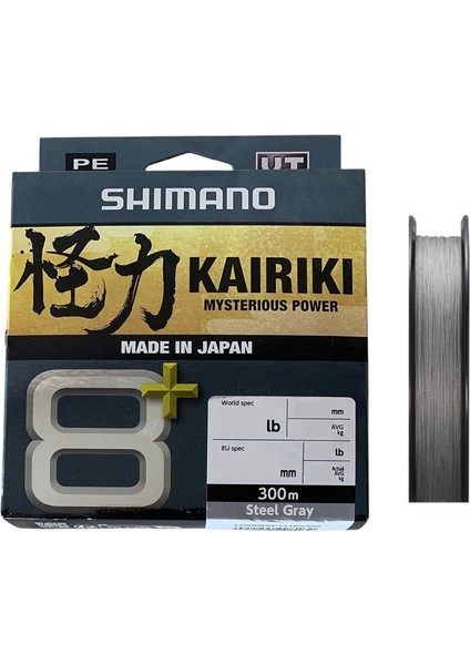 Kairiki 8+ 300MT Ip Misina Steel Gray