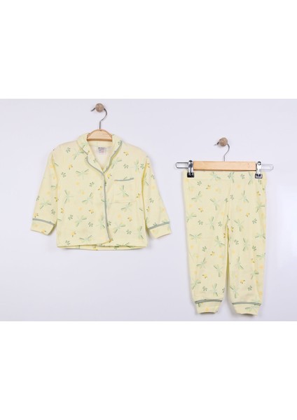 Bebek Düğmeli Pijama Takımı