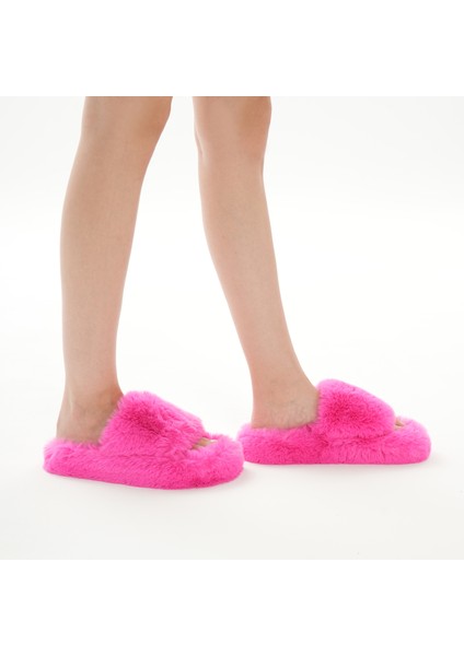 Fuşya Pembe Tüylü Terlik|pembe Tüylü Gelin Terliği| Parti, Ev, Kokoş, Eva Tabanlı Terlik|slipper indirimleri
