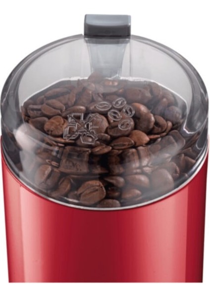 Kırmızı Kahve Öğütücü ve Değirmeni, Pratik Kullanım, Şık Tasarım indirimleri