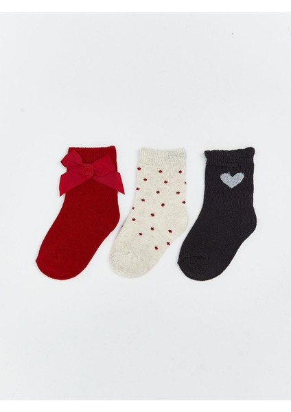 Kız Bebek Soket Çorap 3'lü (W5)