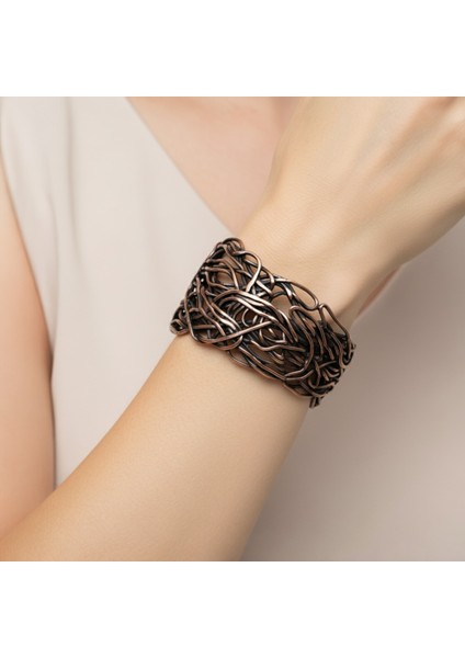 Saf Bakır Tasarım Bileklik