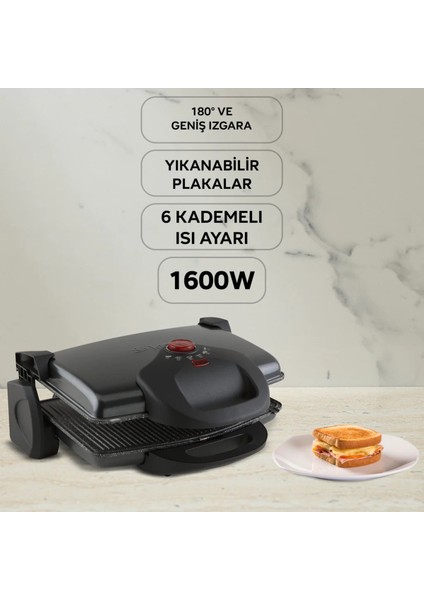Siyah Tost Makinesi ile Pratik ve Leziz Kahvaltılar