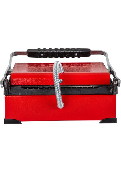 8 Dilim Demir Döküm Tost Makinesi, Kırmızı, Endüstriyel Kalite