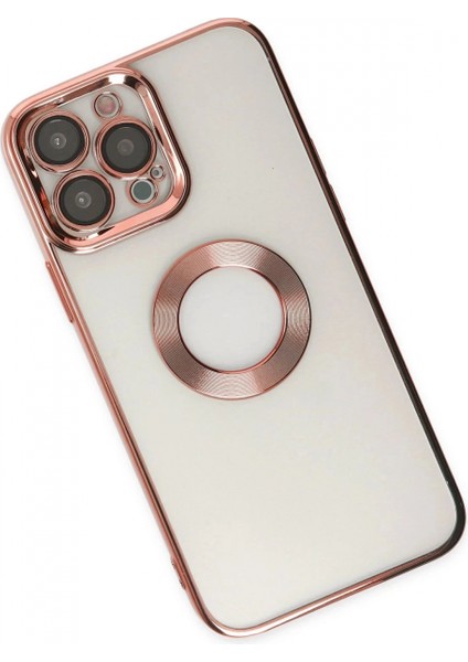 iPhone 14 Pro Max Kılıf Slot Silikon - Rose Gold modelleri