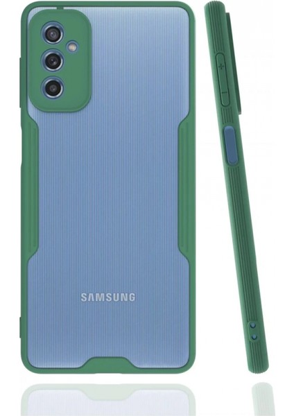 Samsung Galaxy M52 5g Kılıf Platin Silikon - Yeşil