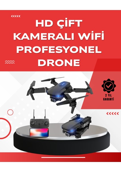 Depomix 2.4g 4ch Katlanabilir Drone 100 Metre Uçuş Mesafeli